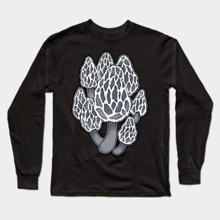 Black Mushrooms Various Mushrooms Fungi Long Sleeve T-Shirt